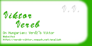 viktor vereb business card